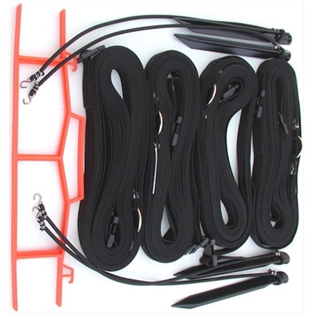 Home Court 8 Meter Black 1-inch Adjustable Web Courtlines M817ABKS